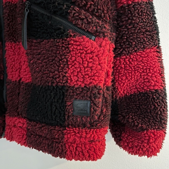 Roots gingham plaid fleece jacket - Picture 7 of 7